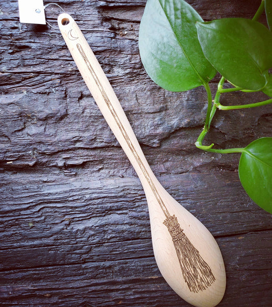 Kitchen Witch Broom Spoon