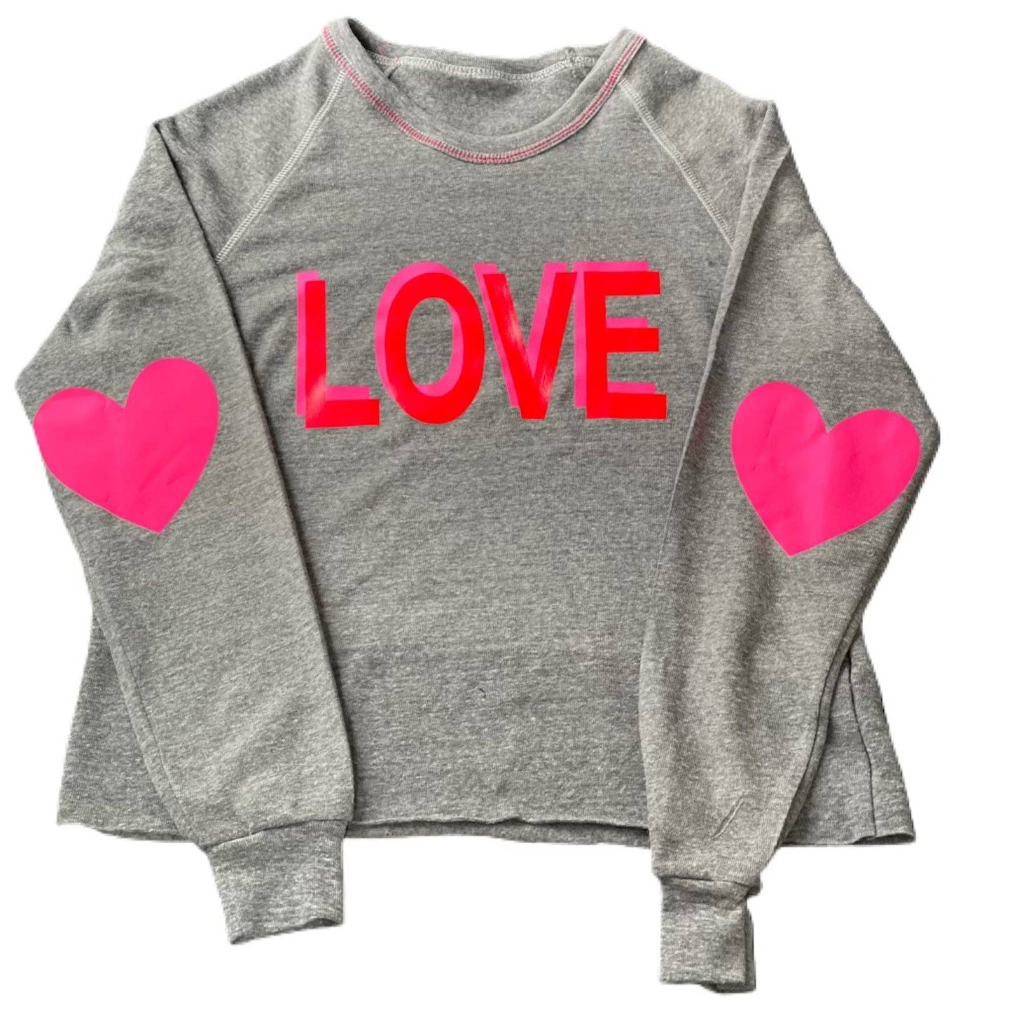 LOVE Embroidered Neck Crew Hipchik