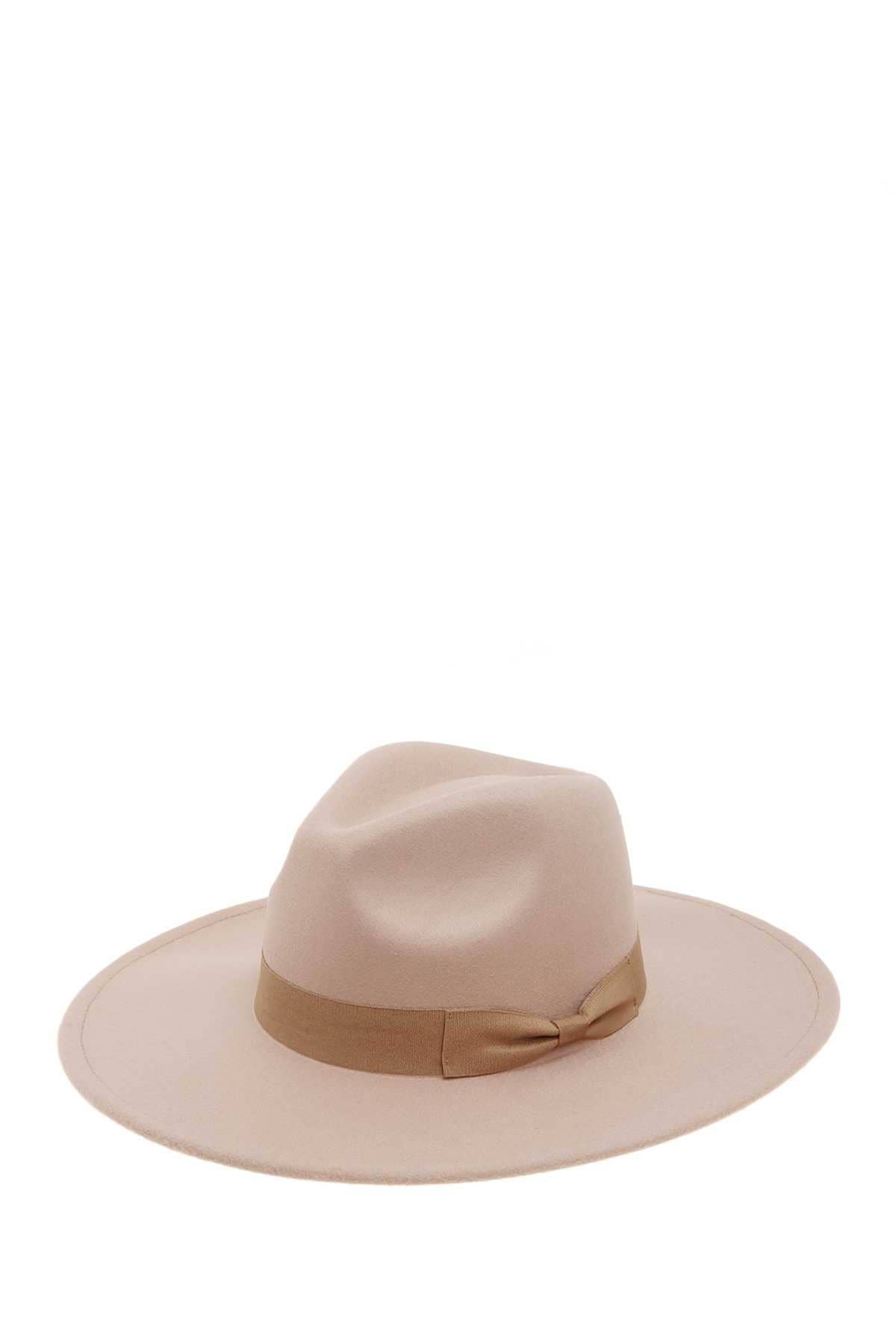 Felt Ribbon Basic Fedora Hat