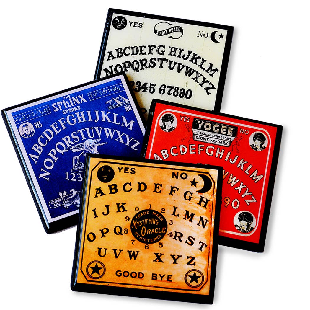 Summon Some Spirits: Spooky Spirit Board Drink Coaster Set