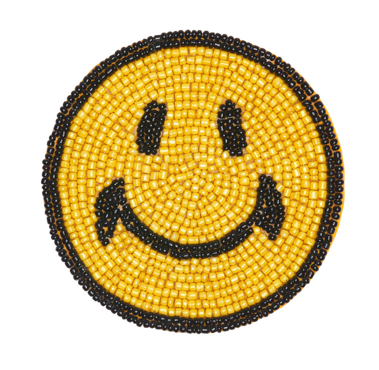 Beaded Smile Coaster