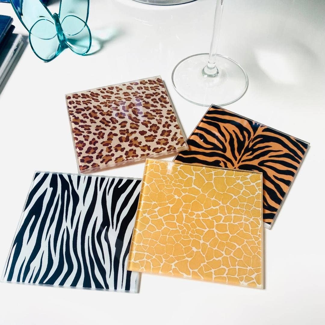 Animal Prints Coaster Set