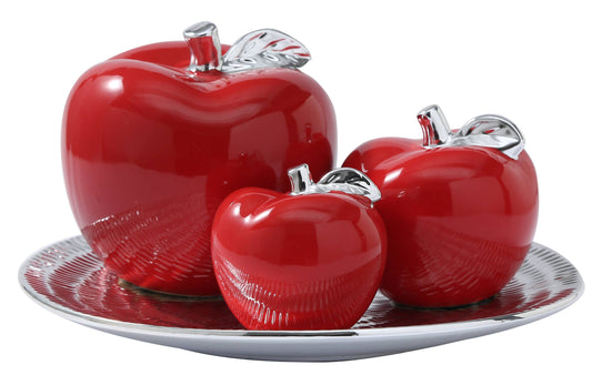 Red Apple Set of 3