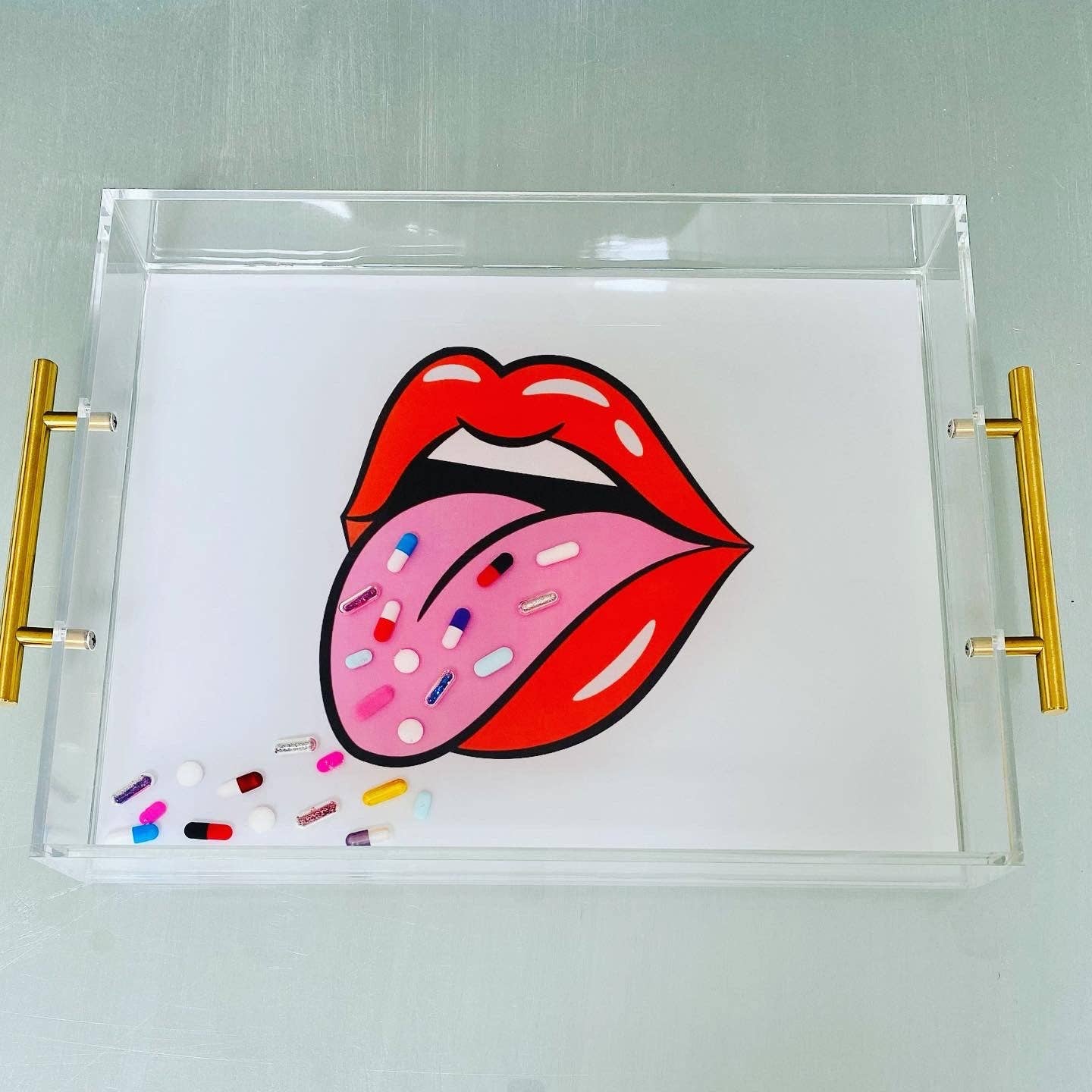 Lips Pill Acrylic Tray