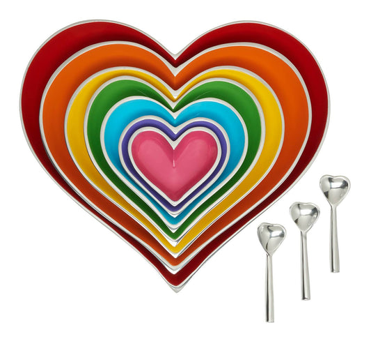 7 Hearts Set  - Rainbow