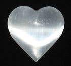 White Selenite Heart / 50-60 mm AVG