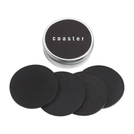 Four Pieces Coaster Set - Black