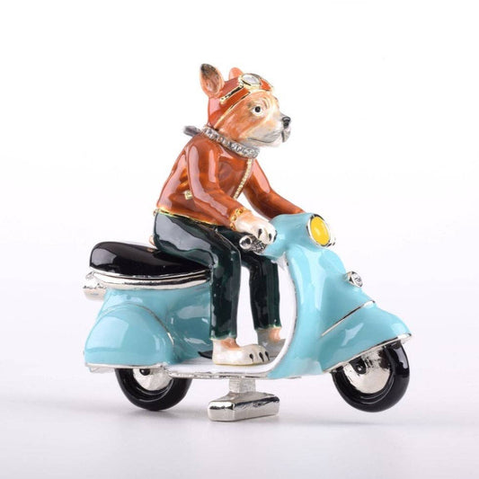 Dog on Vespa