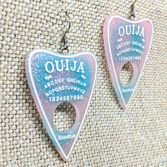 Pastel Resin Planchette Earrings