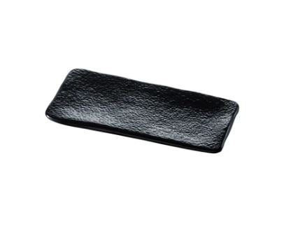 Sukiya - Rectangular Plate Black, 7.1inch