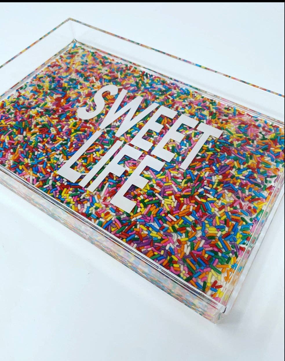 Sweet Life Acrylic Sprinkle Tray