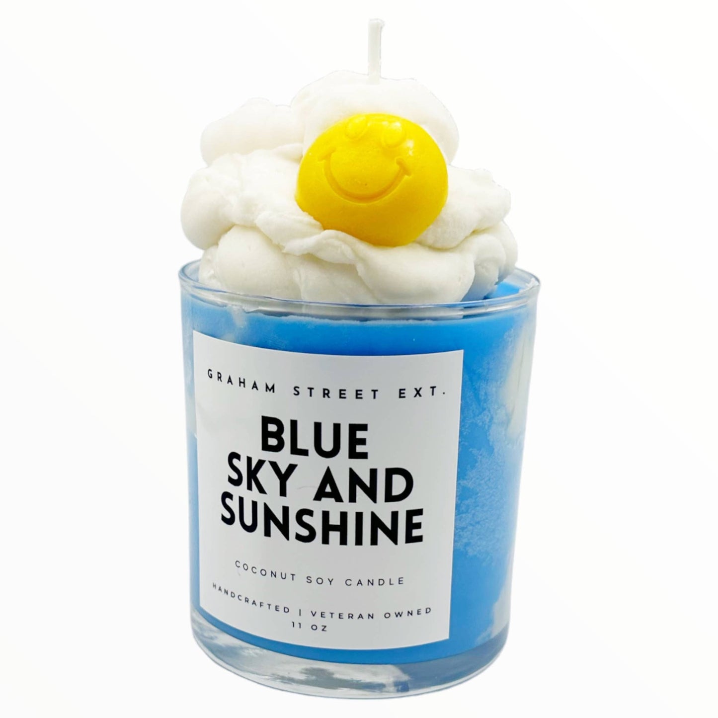 Blue Skies and Sunshine Dessert Candle