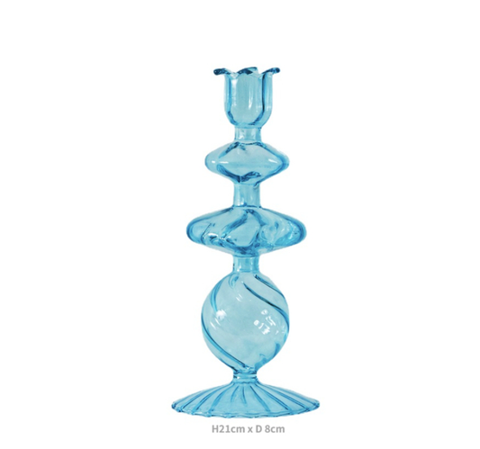 Decorative Colorful Glass Candle Holder