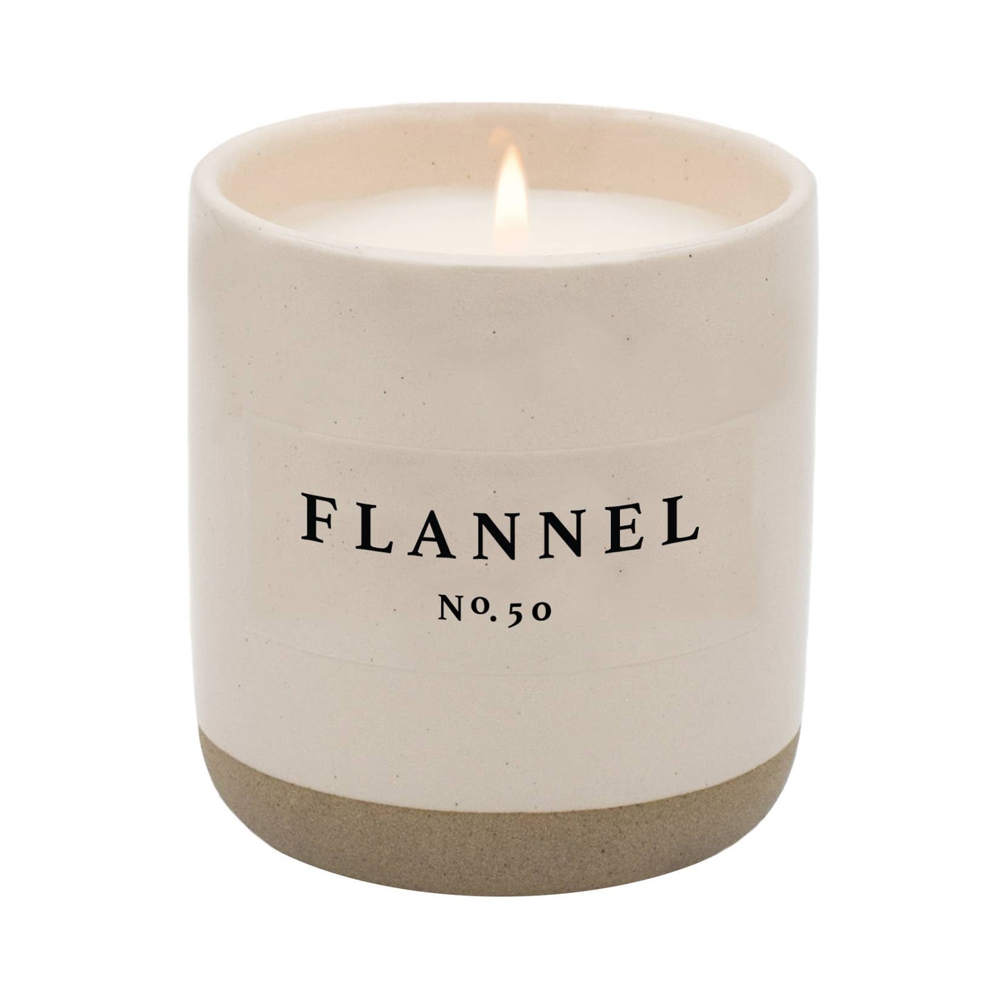 Flannel Soy Candle | Stoneware Candle Jar