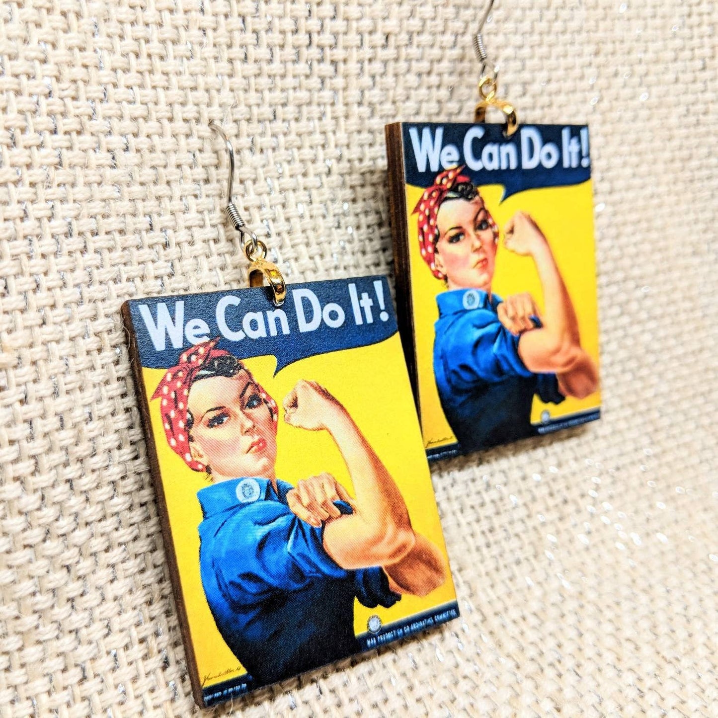 Rosie The Riveter Earrings