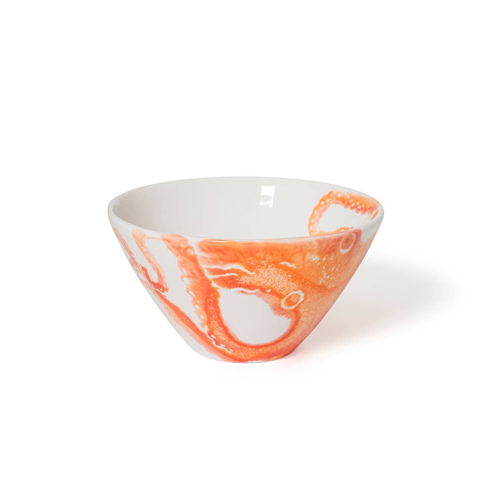 CREATURES SOUP BOWL OCTOPUS ORANGE