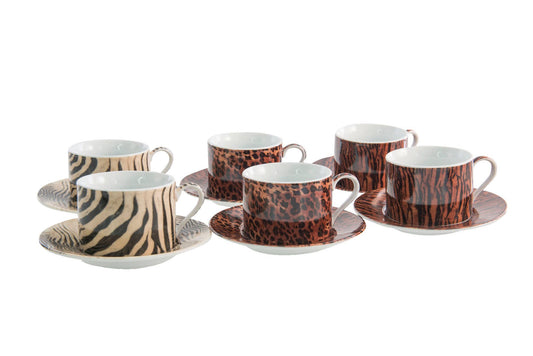 THE SAFARI MUGS - SET OF 6