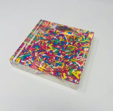 Rainbow Sprinkle Acrylic Candy Dish Catchall