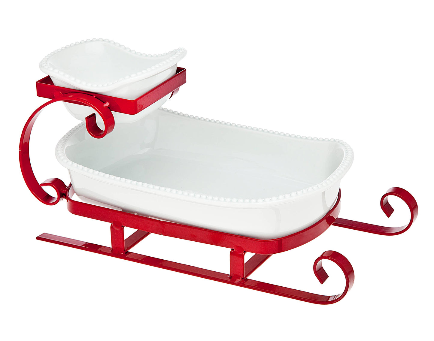 Sleigh 2 Tier Server - Christmas Decor