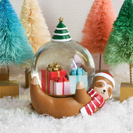 Christmas Sloth Snow Globe