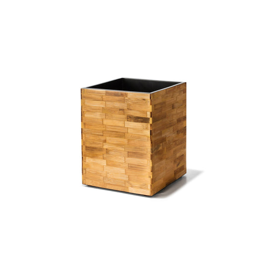 Bamboo Veneer Wastebin