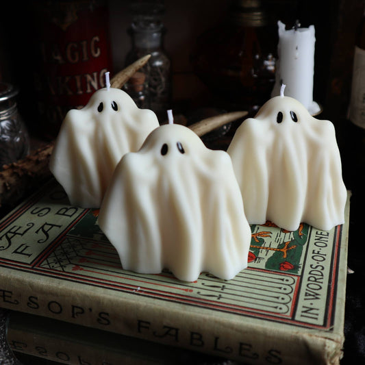 Ghost Candle / Halloween Soy Ghost Candles