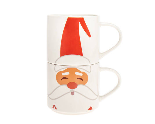 Santa s/2 Stacking Mug Set