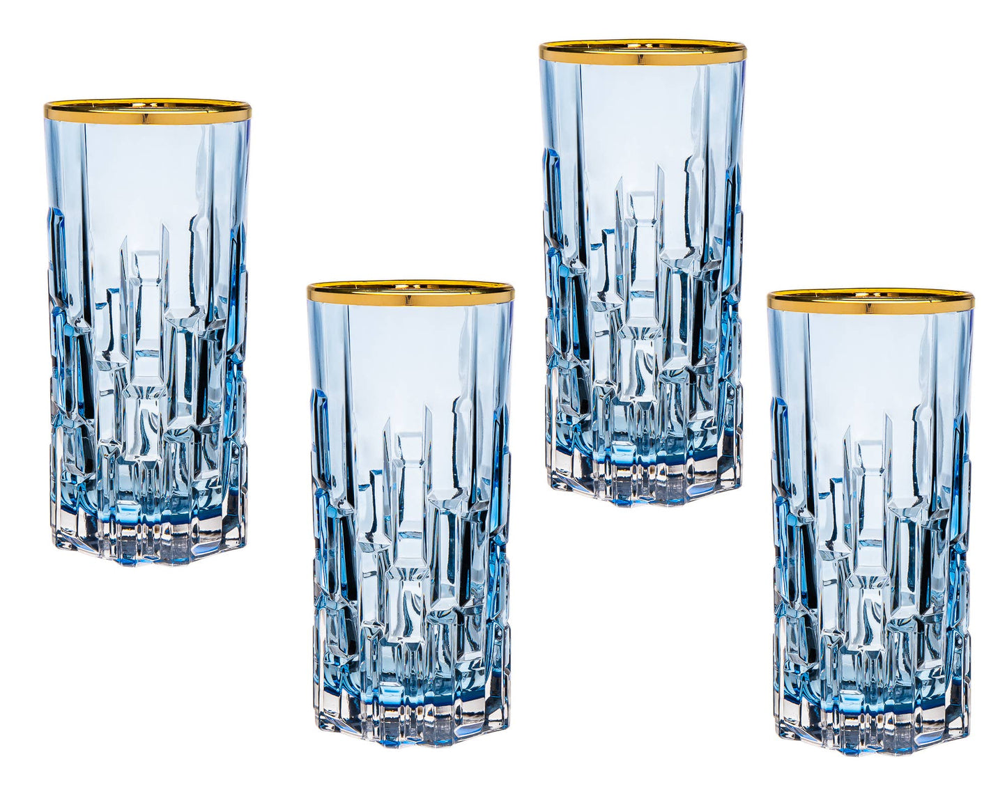 S/4 Milana Highball with Gold Rim