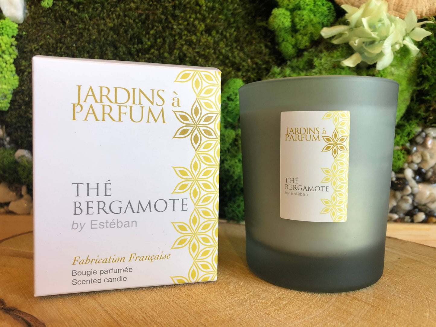 Bougie parfumée Thé Bergamote, Estéban parfums, 25 heures