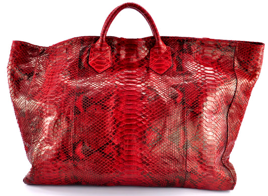 Celebrity Large Weekender Red Python