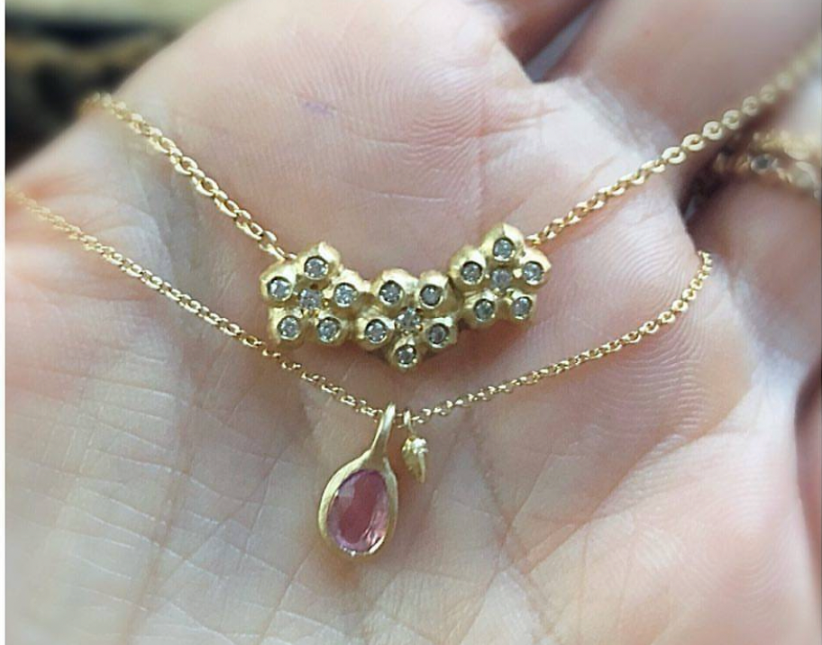 Sapphire Bud Necklace