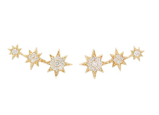 Aztec Michelle Northstar Trio Stud-Pair