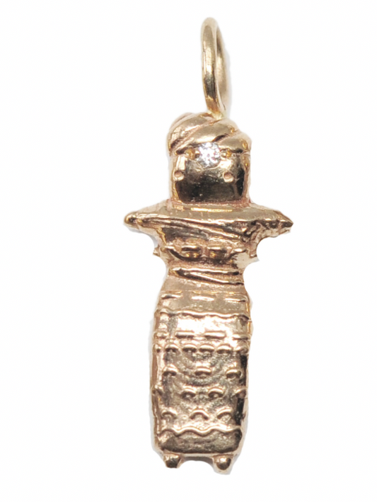 IQ Worry Doll Necklace w/16" Chain