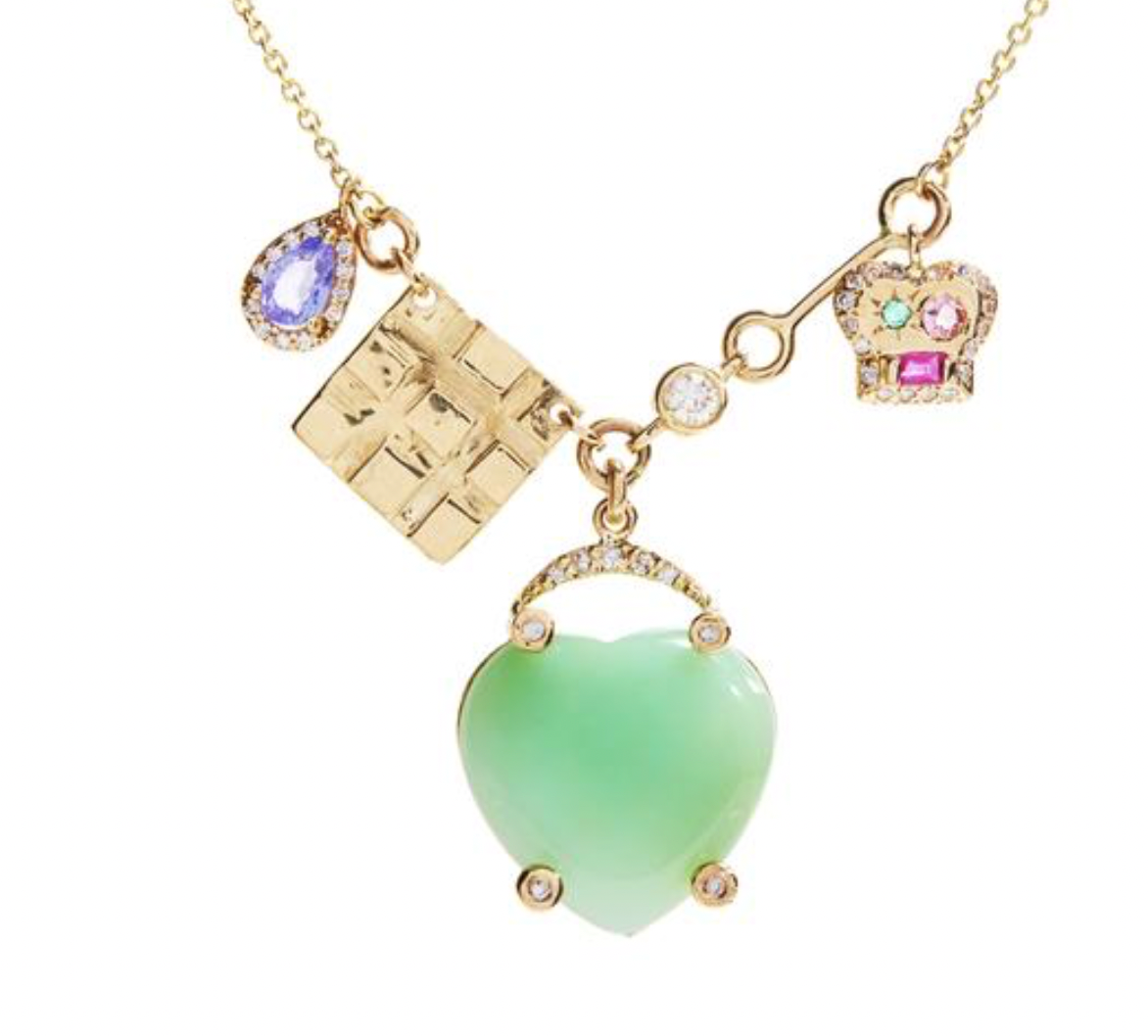 Lucky Heart Charms Necklace by Scosha