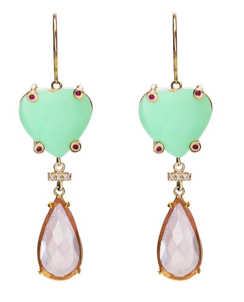 Heart Drop Earrings by Scosha