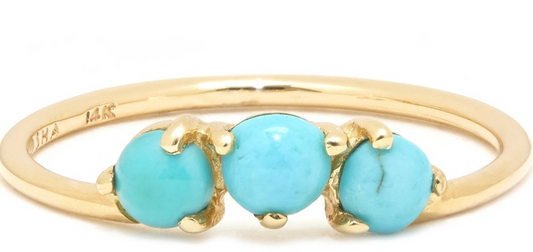 Trinity Ring with Turquoise by Scosha