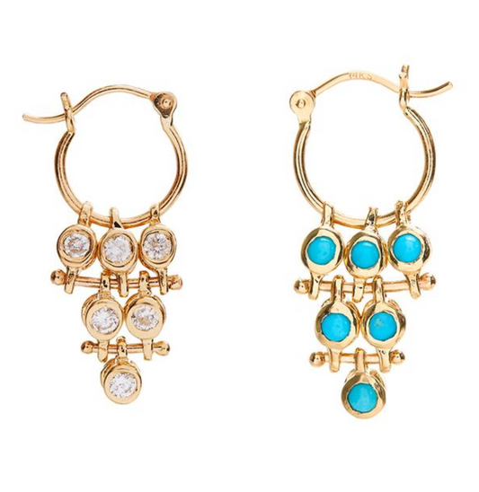 Mirror-Mirror Drop earrings (Pair)