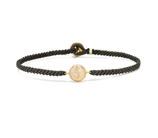 Yin-Yang Bracelet with Diamonds