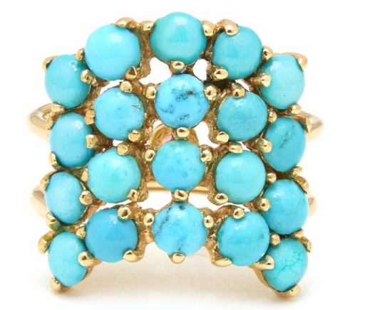 Indirissima Ring with Turquoise