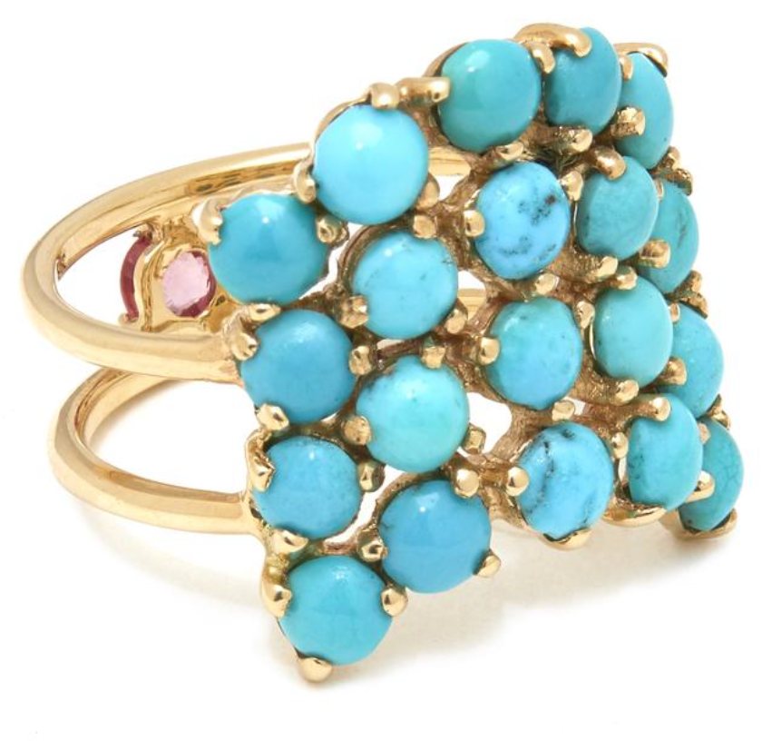 Indirissima Ring with Turquoise