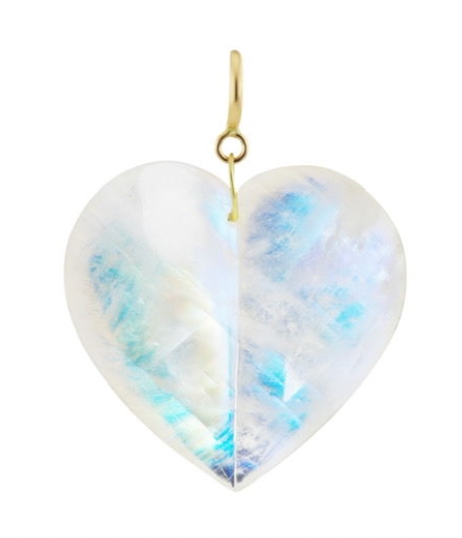 Moonstone Heart Charm by Ten Thousand Things