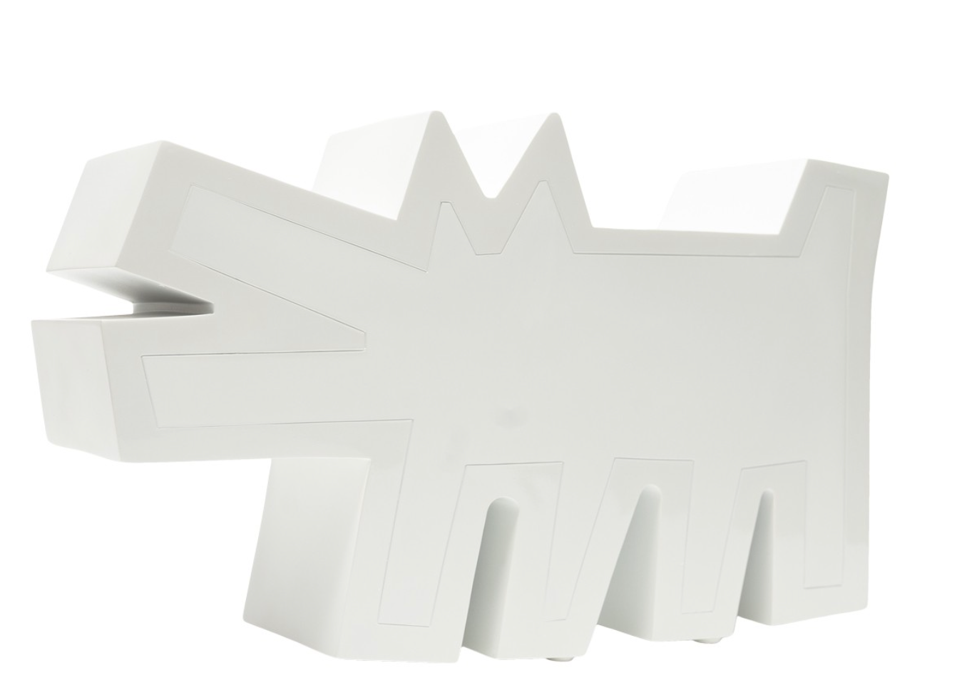 MEDICOM KEITH HARING BARKING DOG WHITE VER. STATUE (WHITE)