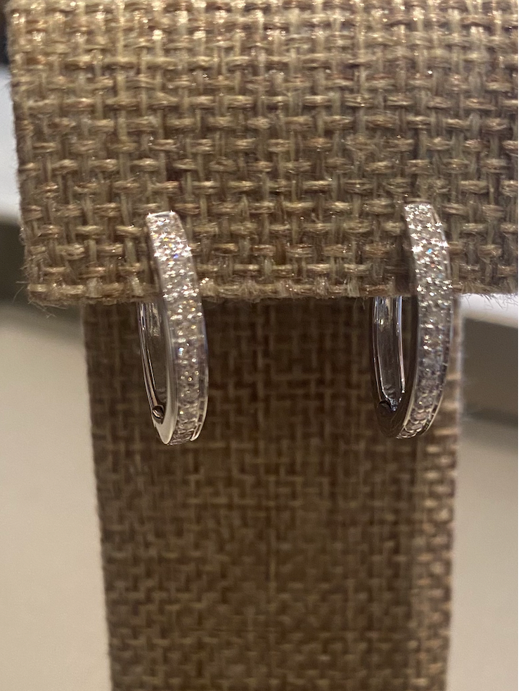 Diamond Hoop Earrings