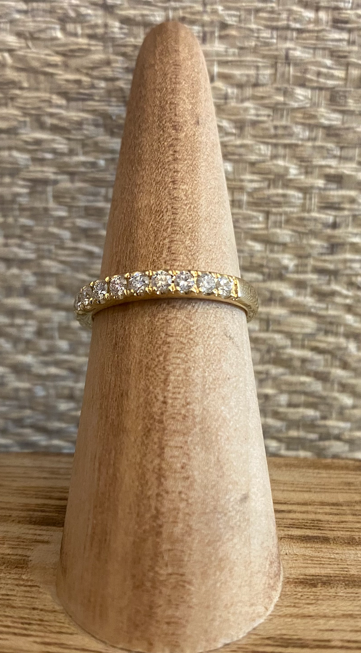 Gold Diamond Wedding Band