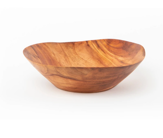 Wood Wave Bowl Large - Fruit & Salad Bowl