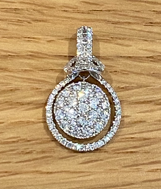 Swinging Diamond Pendant