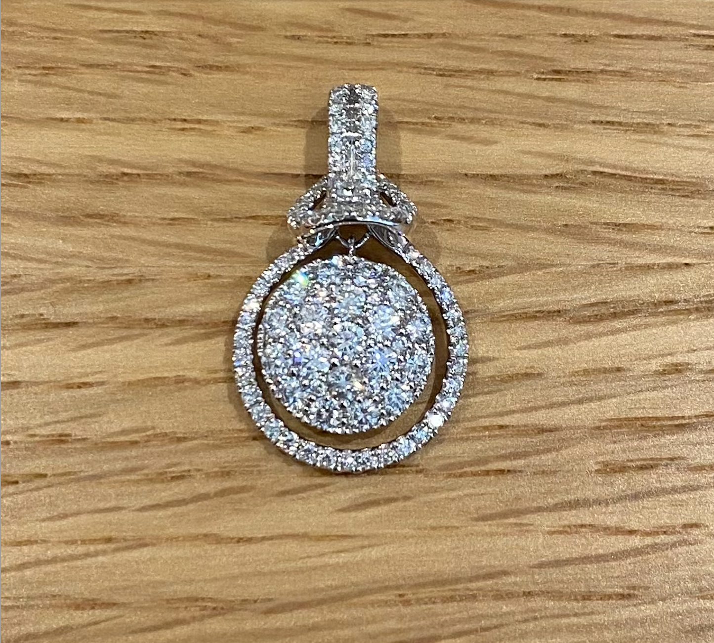 Swinging Diamond Pendant