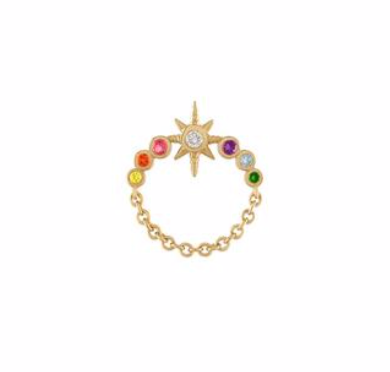 Rainbow Orbit Stud Celeste (Single)