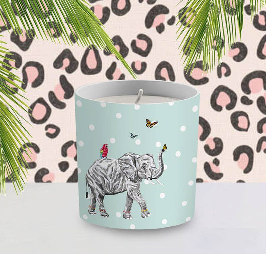 On Safari- Edwin Fine bone china fragrance candle