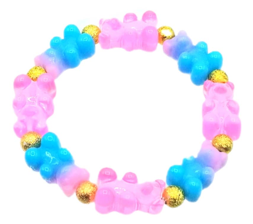 NEW!!! Swirl gummy bear stretch bracelets (3 colors)